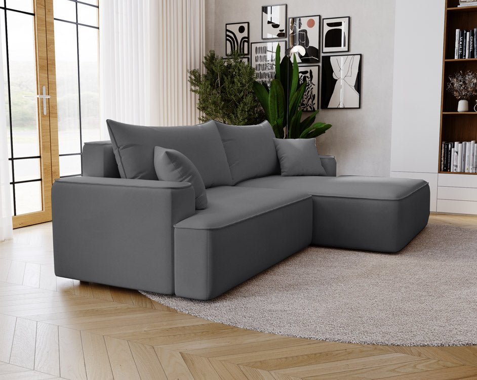 Designer Sofa Fresh Bouclé met slaapfunctie en opbergruimte
