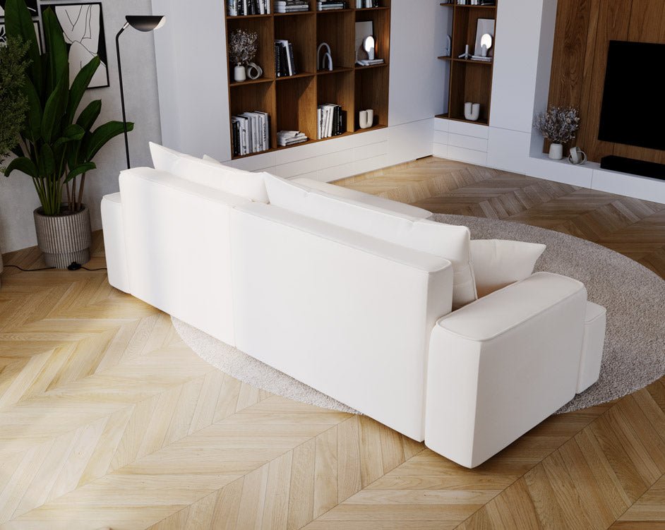 Designer Sofa Fresh Bouclé met slaapfunctie en opbergruimte