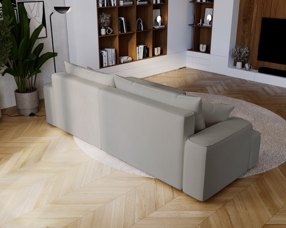Designer Sofa Fresh Bouclé met slaapfunctie en opbergruimte