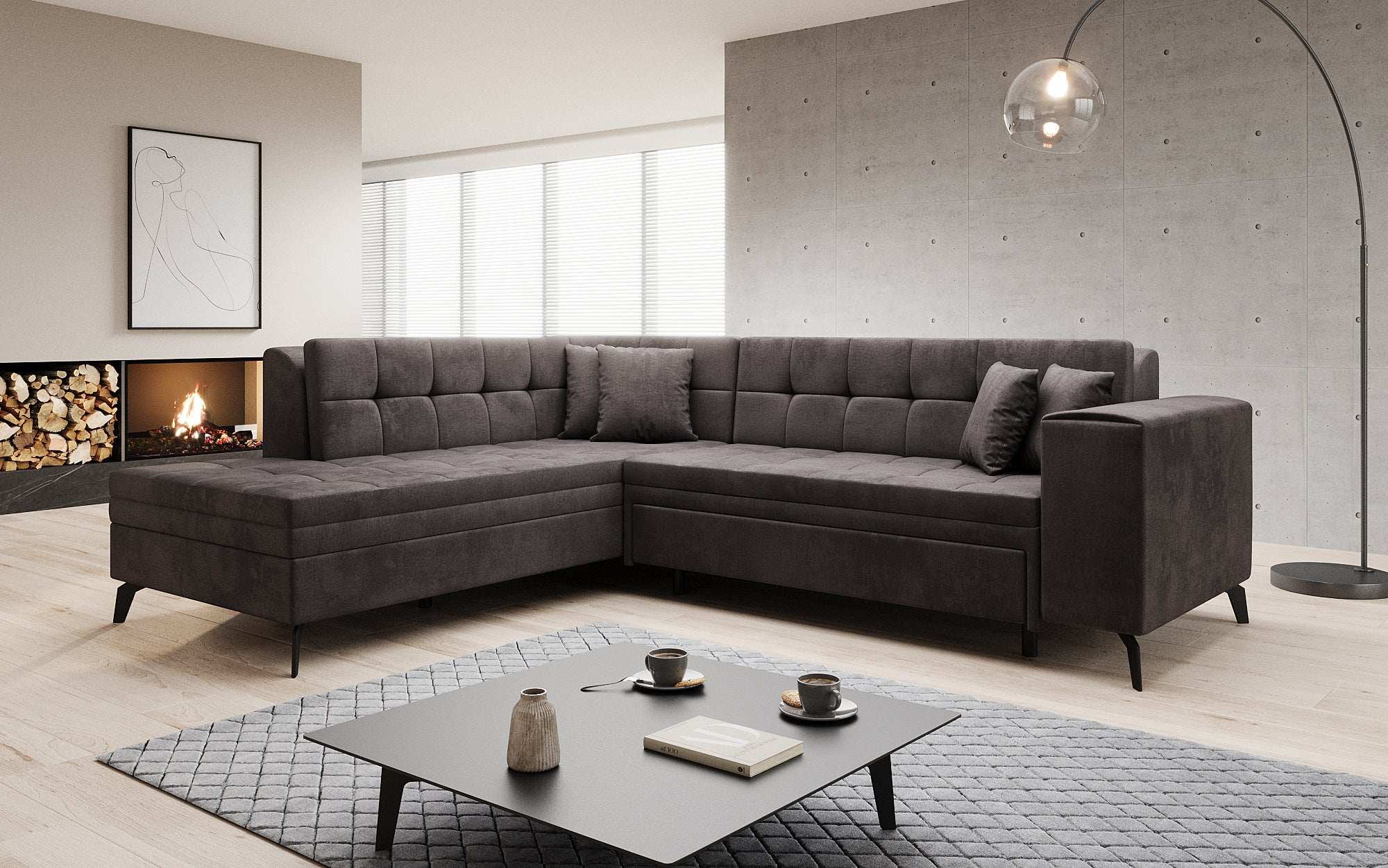 Designer Sofa Lania met slaapfunctie