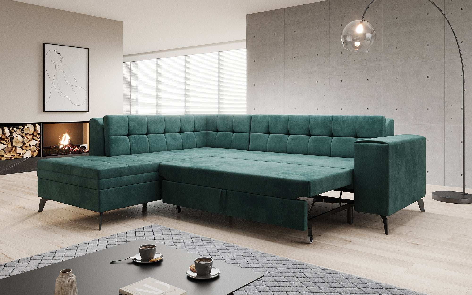 Designer Sofa Lania met slaapfunctie