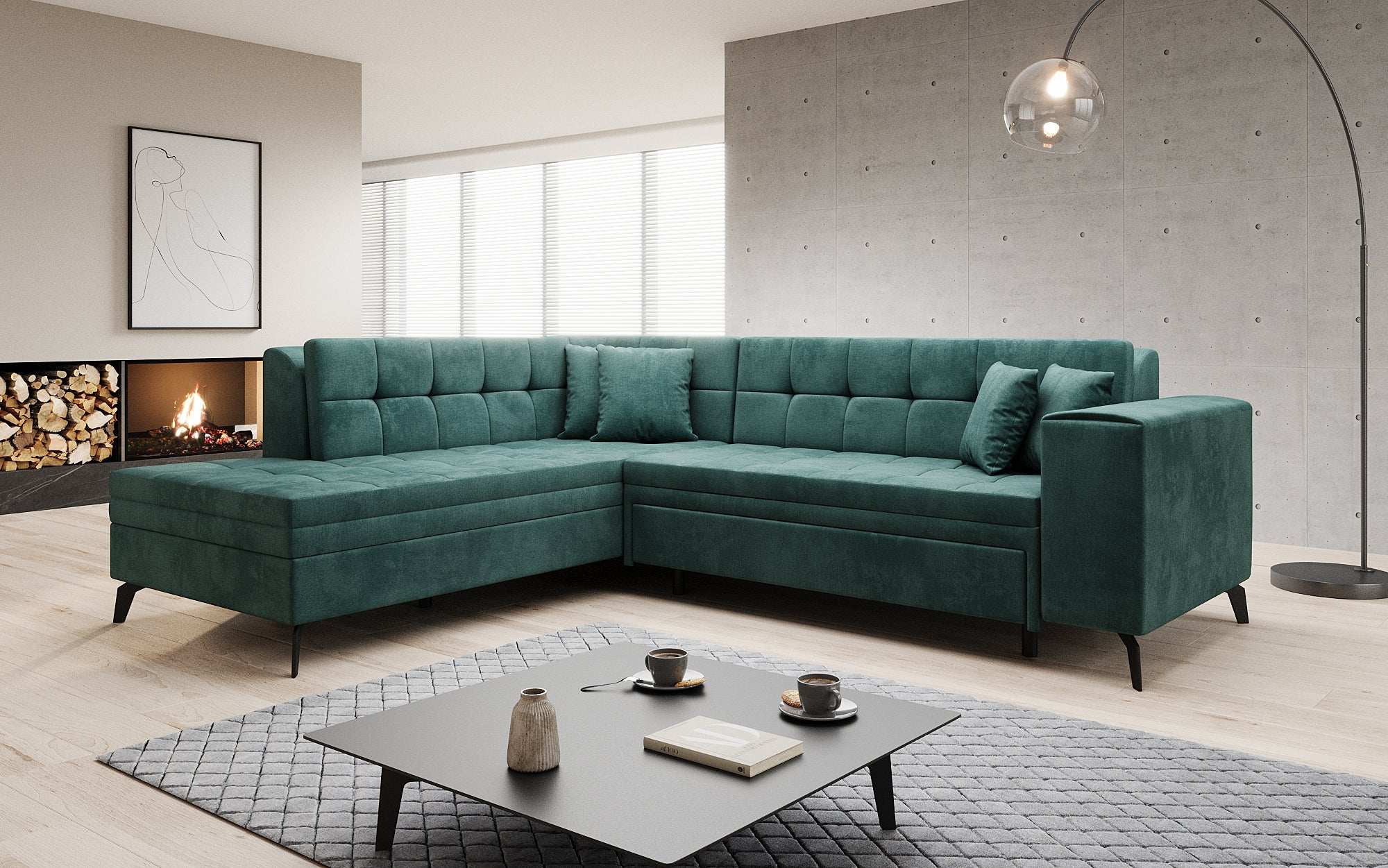 Designer Sofa Lania met slaapfunctie