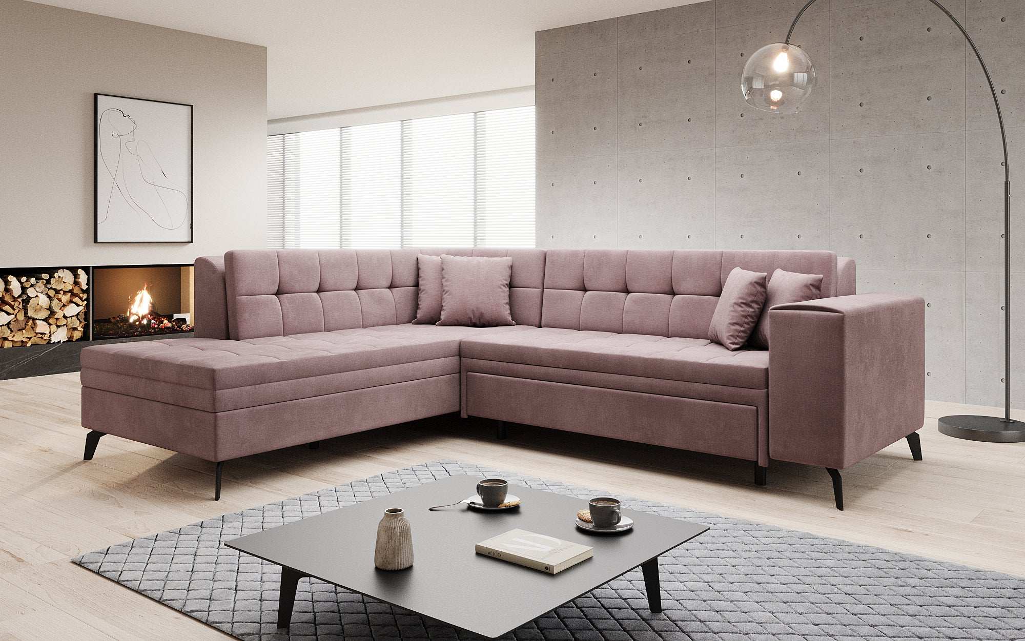 Designer Sofa Lania met slaapfunctie