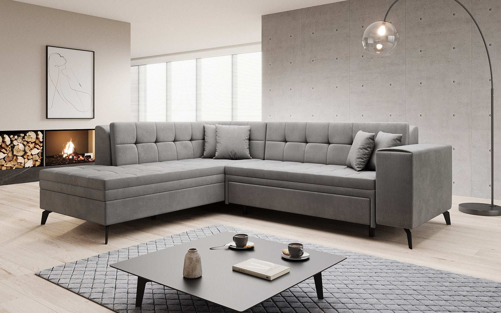 Designer Sofa Lania met slaapfunctie