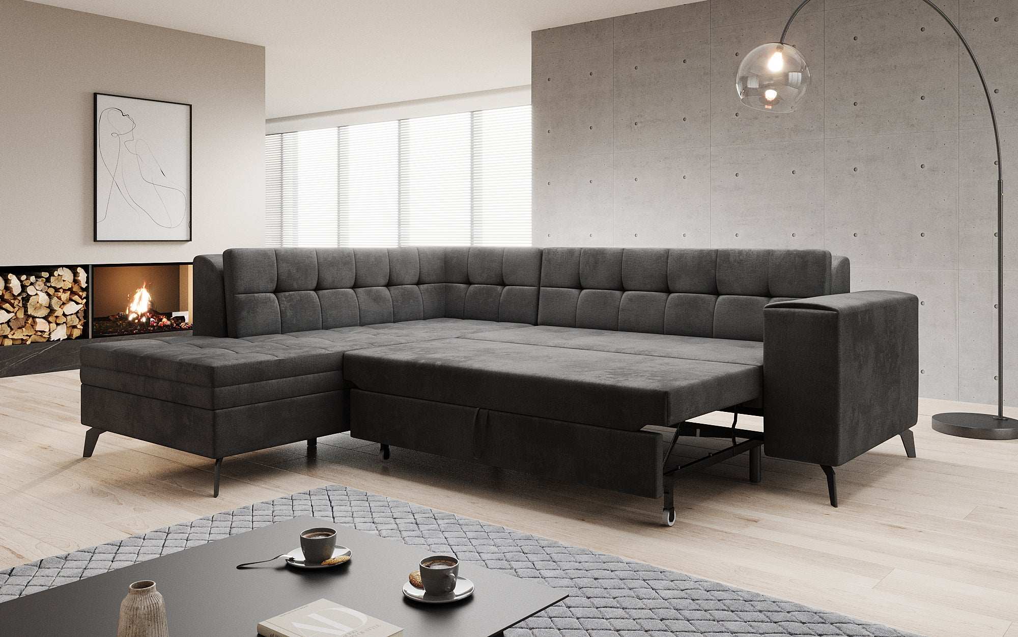Designer Sofa Lania met slaapfunctie
