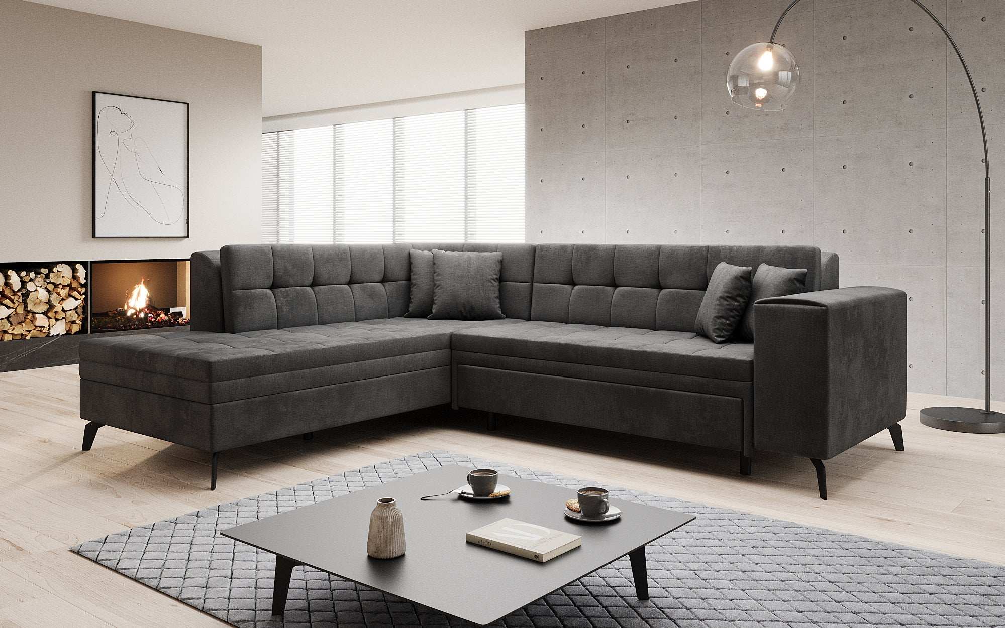 Designer Sofa Lania met slaapfunctie