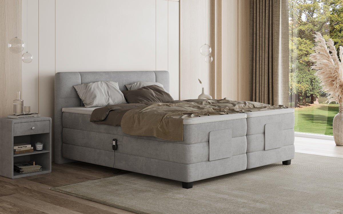Boxspringbed Noela Fluweel elektrisch verstelbaar