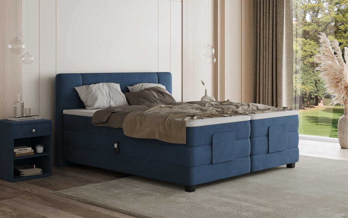 Boxspringbed Noela Fluweel elektrisch verstelbaar
