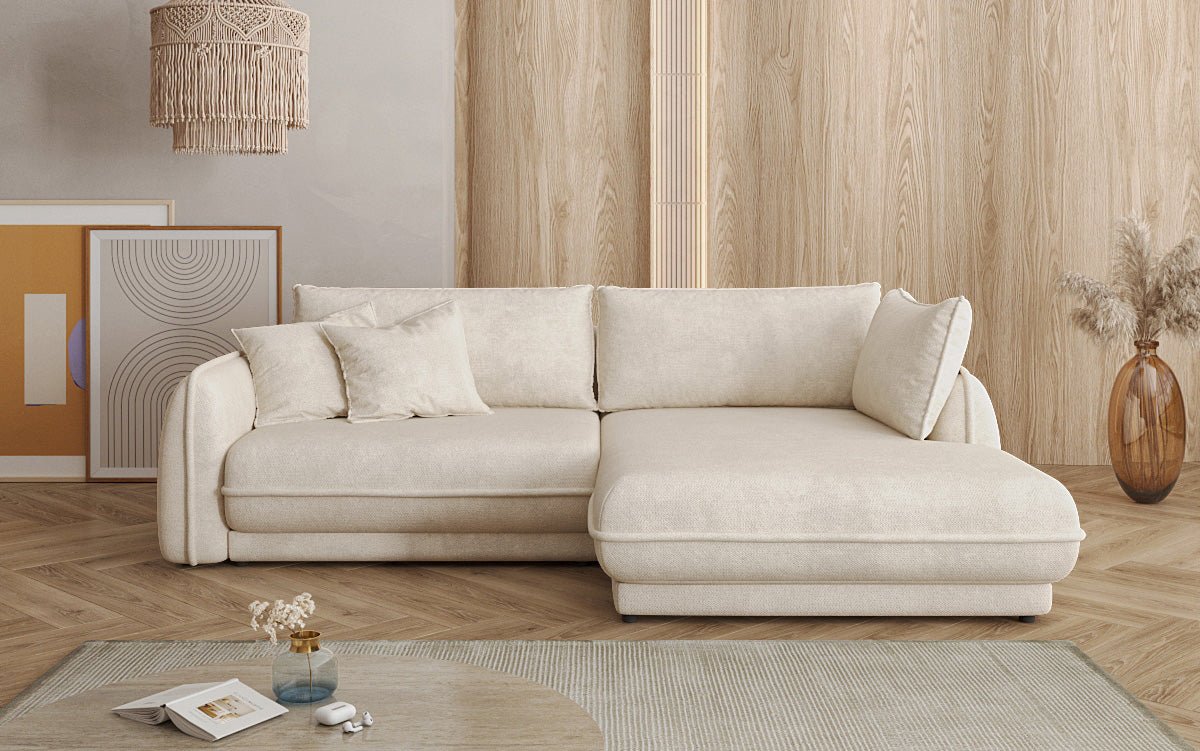 Designer Sofa Mojave II Stof met slaapfunctie en opbergruimte