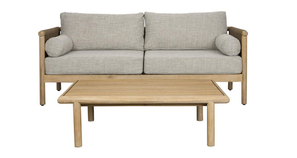 Outdoor-banken Orivo Sofa Oasis + Coffee Table – van linnen in Beige
