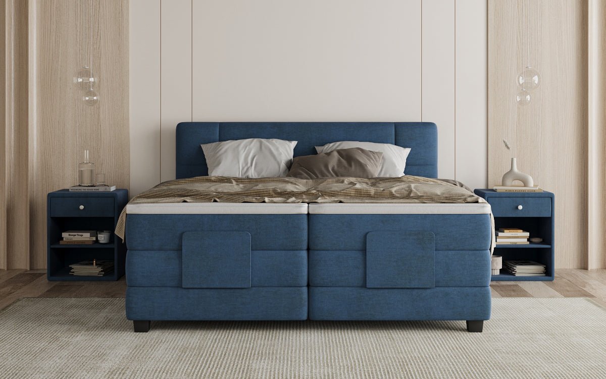 Boxspringbed Noela Fluweel elektrisch verstelbaar