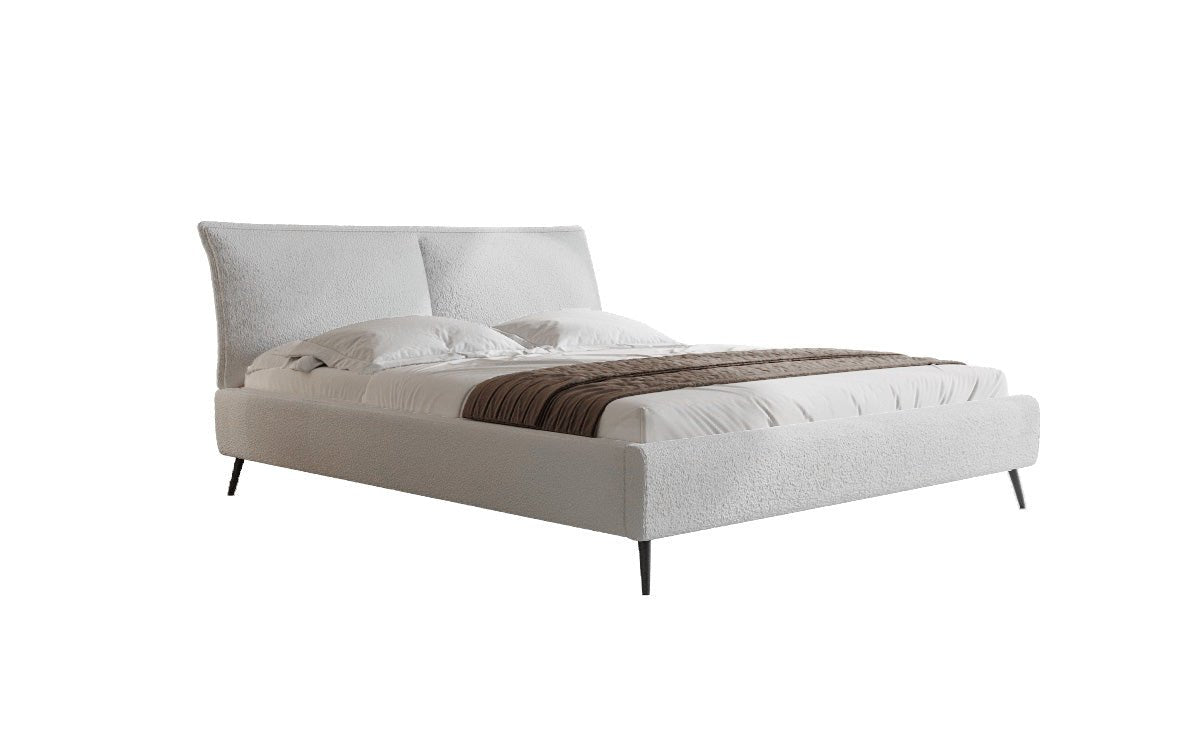Designer Polsterbett Zoe Bouclé met opbergruimte