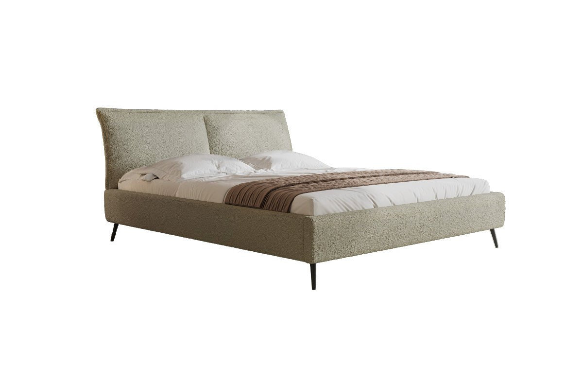 Designer Polsterbett Zoe Bouclé met opbergruimte