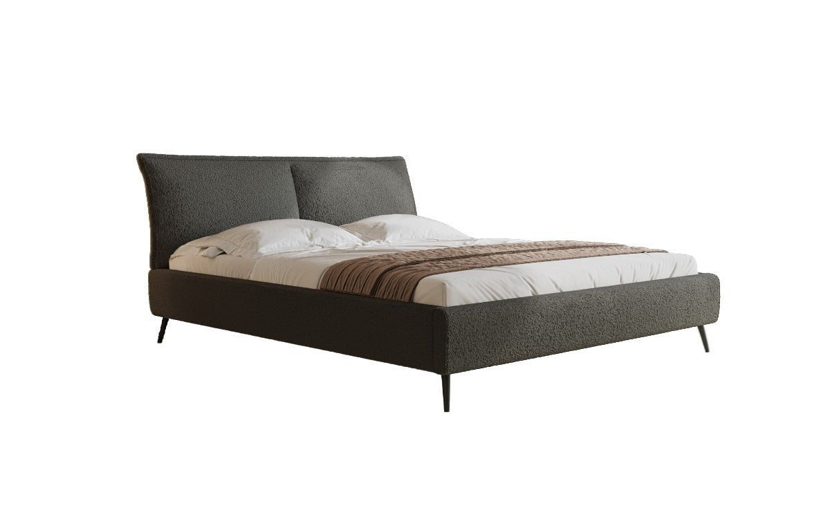 Designer Polsterbett Zoe Bouclé met opbergruimte