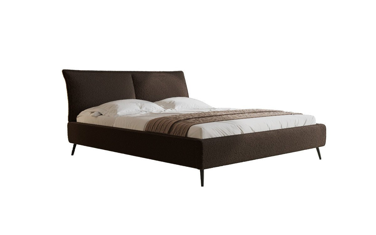 Designer Polsterbett Zoe Bouclé met opbergruimte