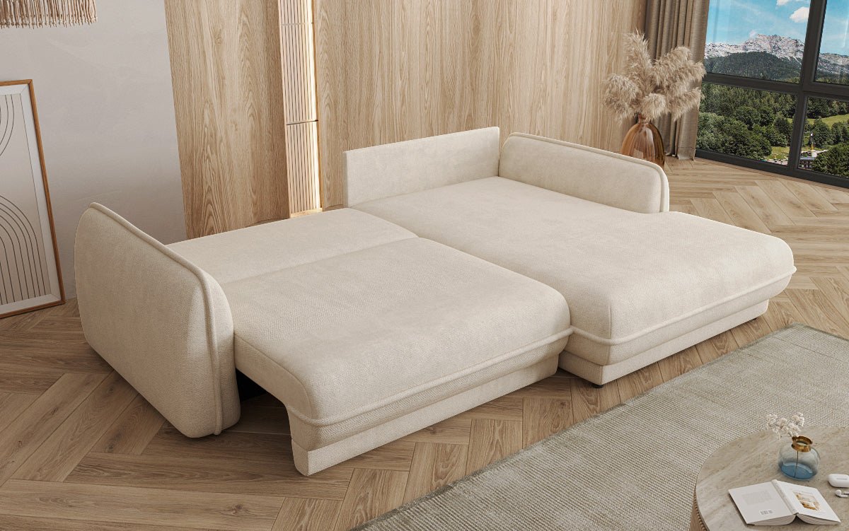 Designer Sofa Mojave II Stof met slaapfunctie en opbergruimte