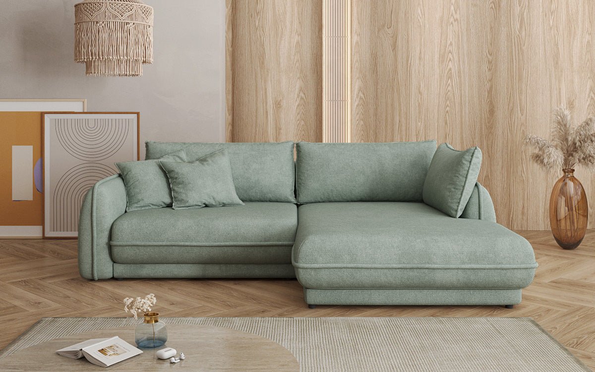 Designer Sofa Mojave II Stof met slaapfunctie en opbergruimte