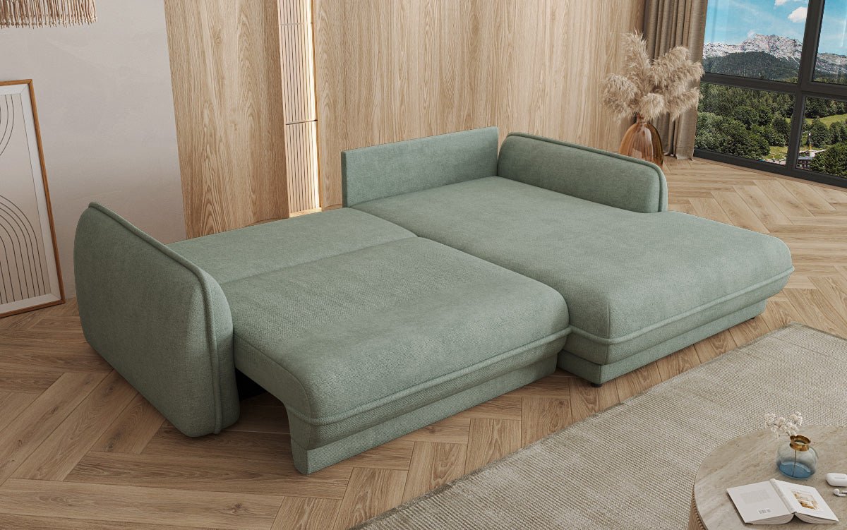Designer Sofa Mojave II Stof met slaapfunctie en opbergruimte