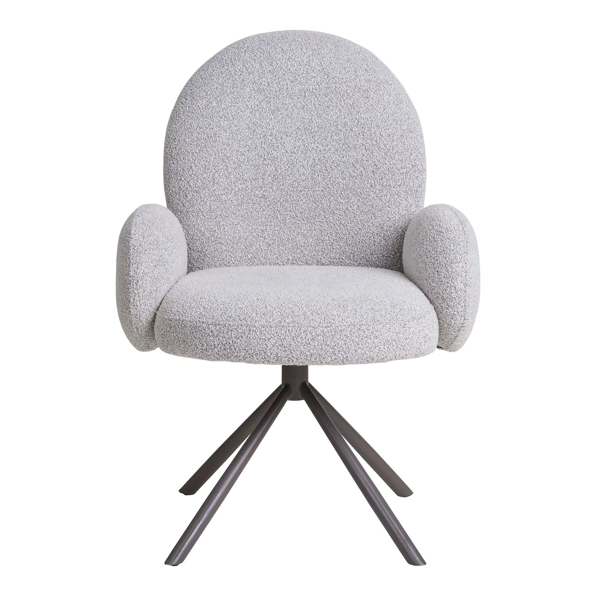 Designerstoel Salerno Bouclé met draaifunctie