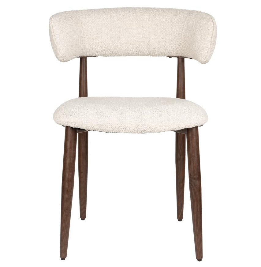 Eetkamerstoel Stanley 2-delige set – van Bouclé in Beige