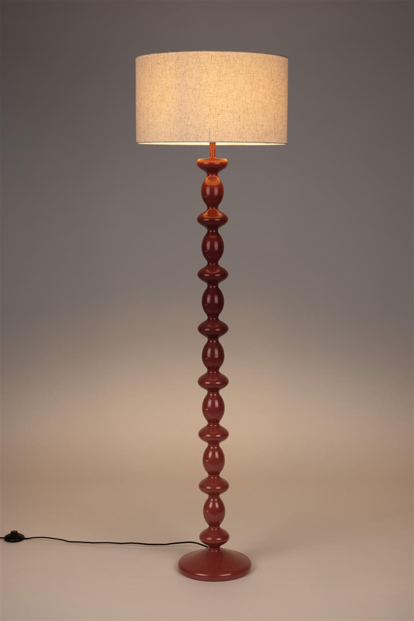 Vloerlamp Pim – van ijzer in Rood