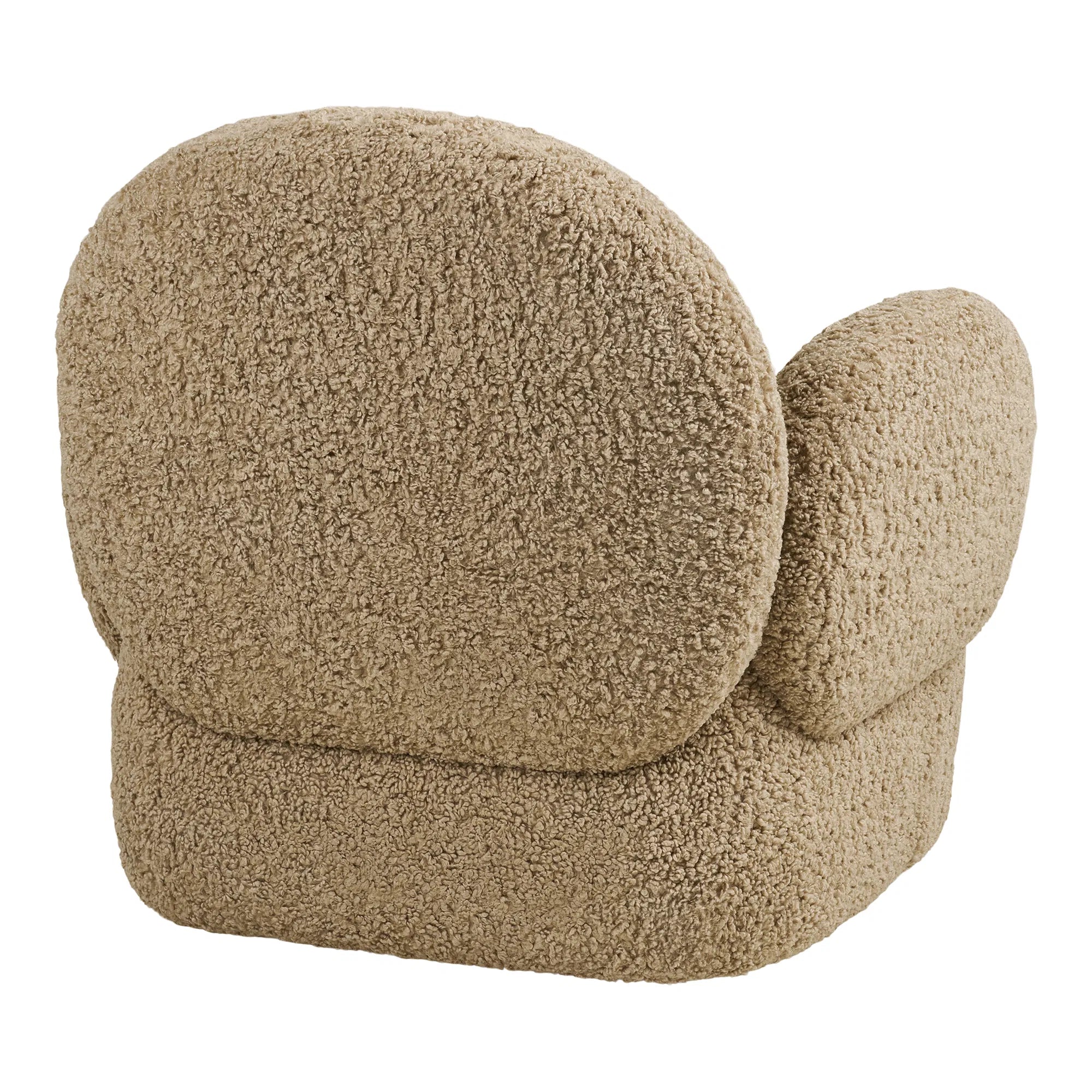 Loungefauteuil Alvenia - knusse bouclé-look
