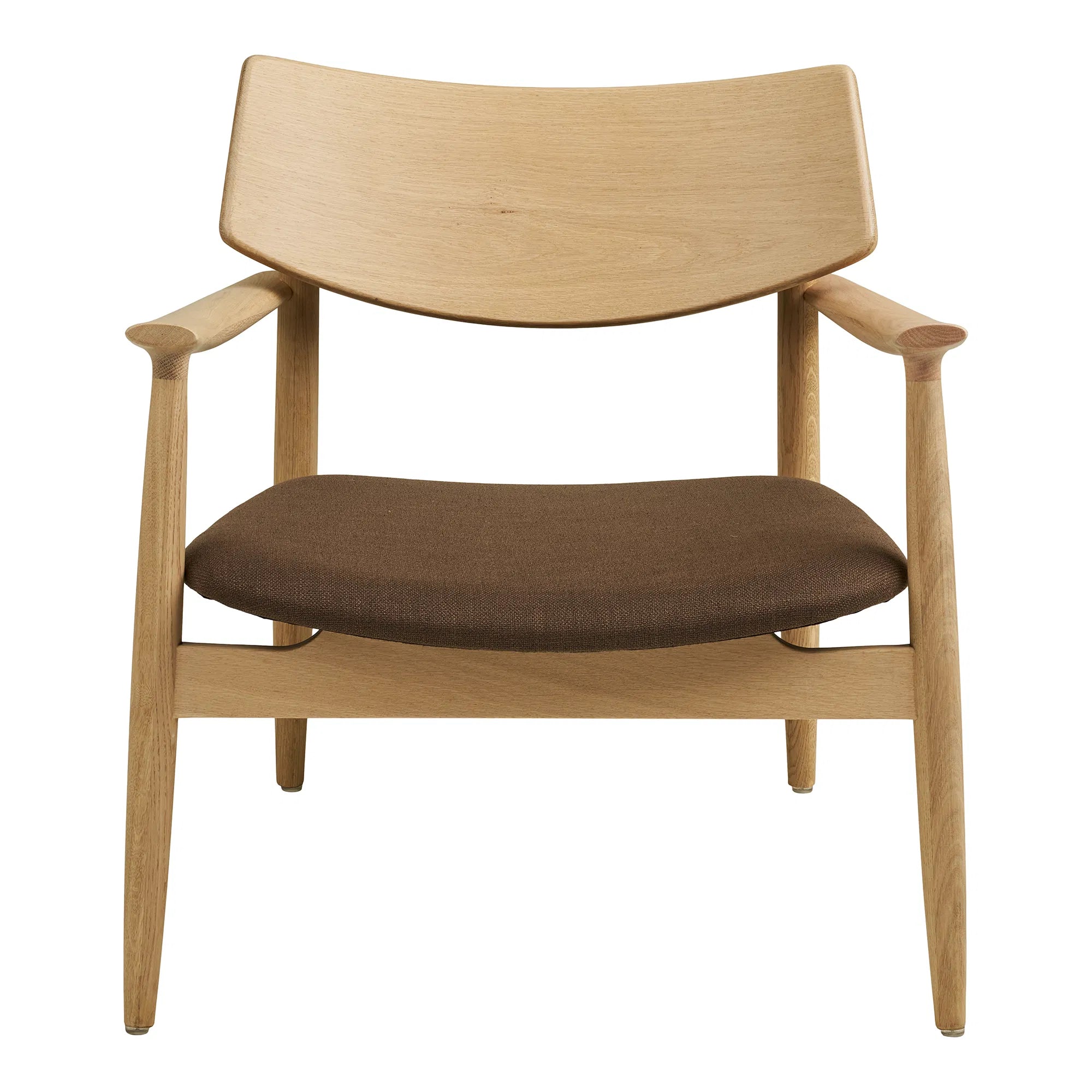 Designer fauteuil Agnar set met bijzetkruk van Eiken