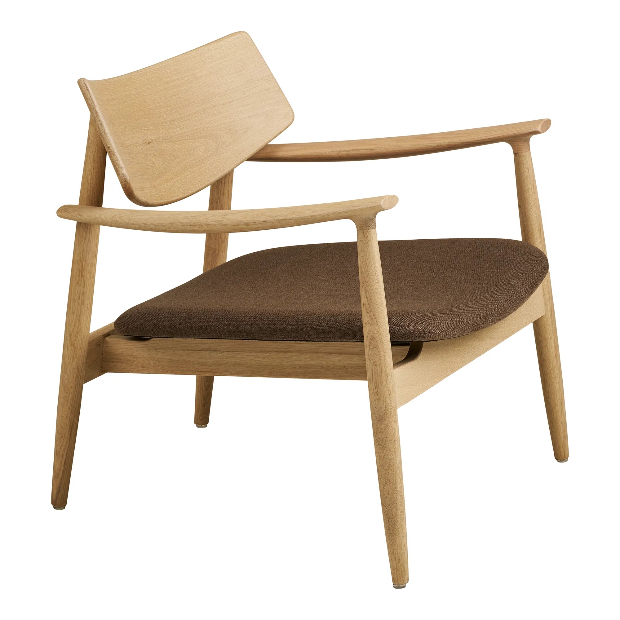 Designer fauteuil Agnar set met bijzetkruk van Eiken