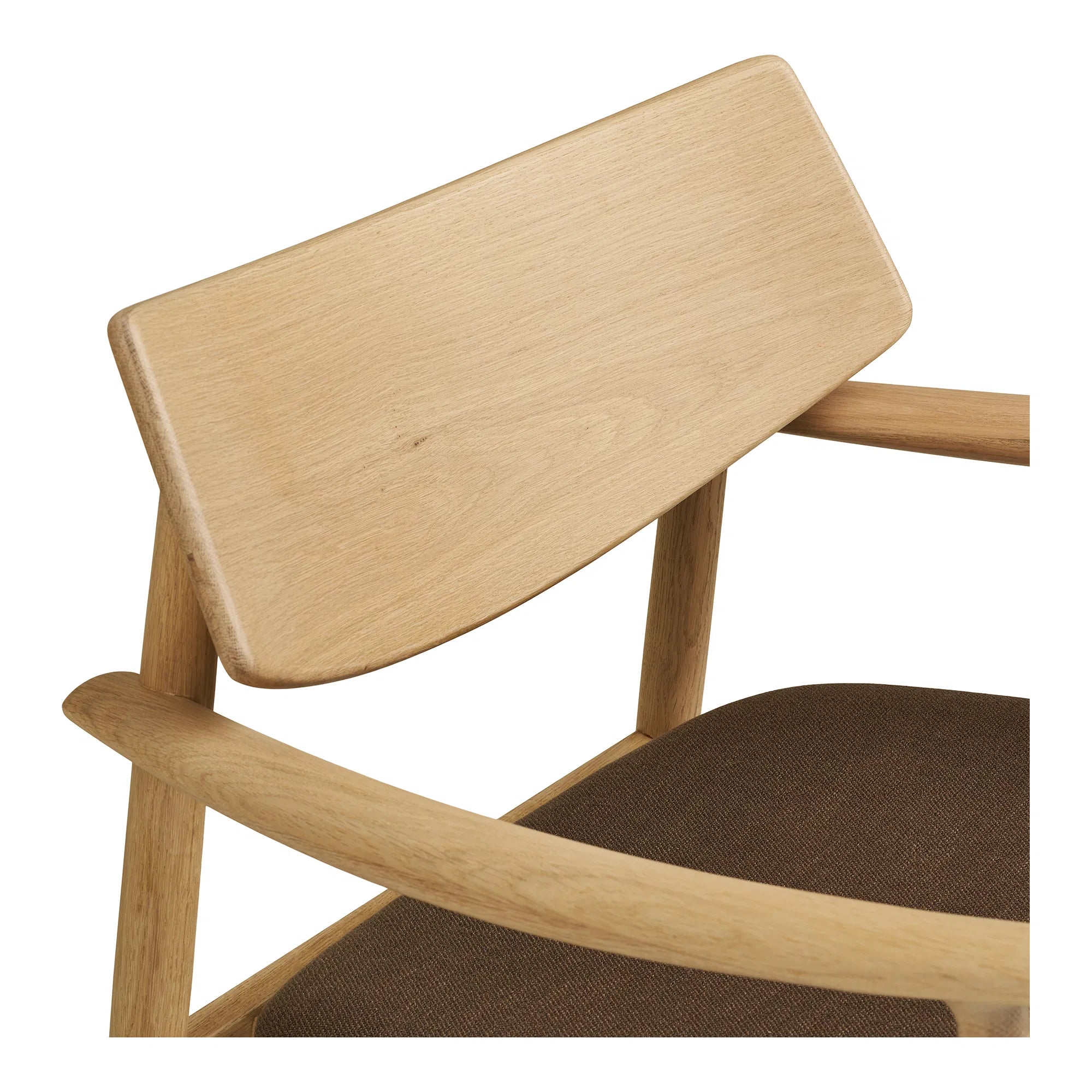 Designer fauteuil Agnar set met bijzetkruk van Eiken