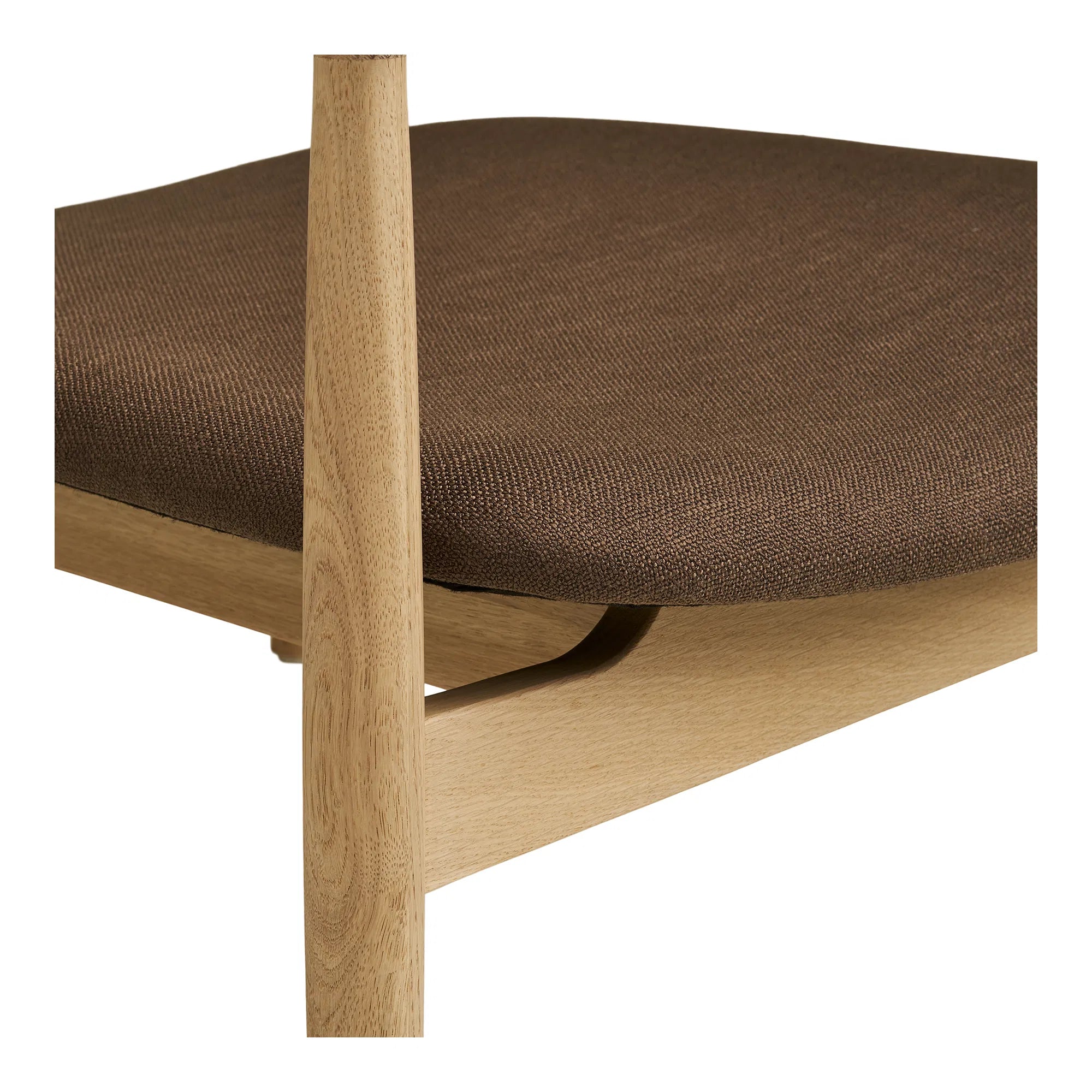 Designer fauteuil Agnar set met bijzetkruk van Eiken