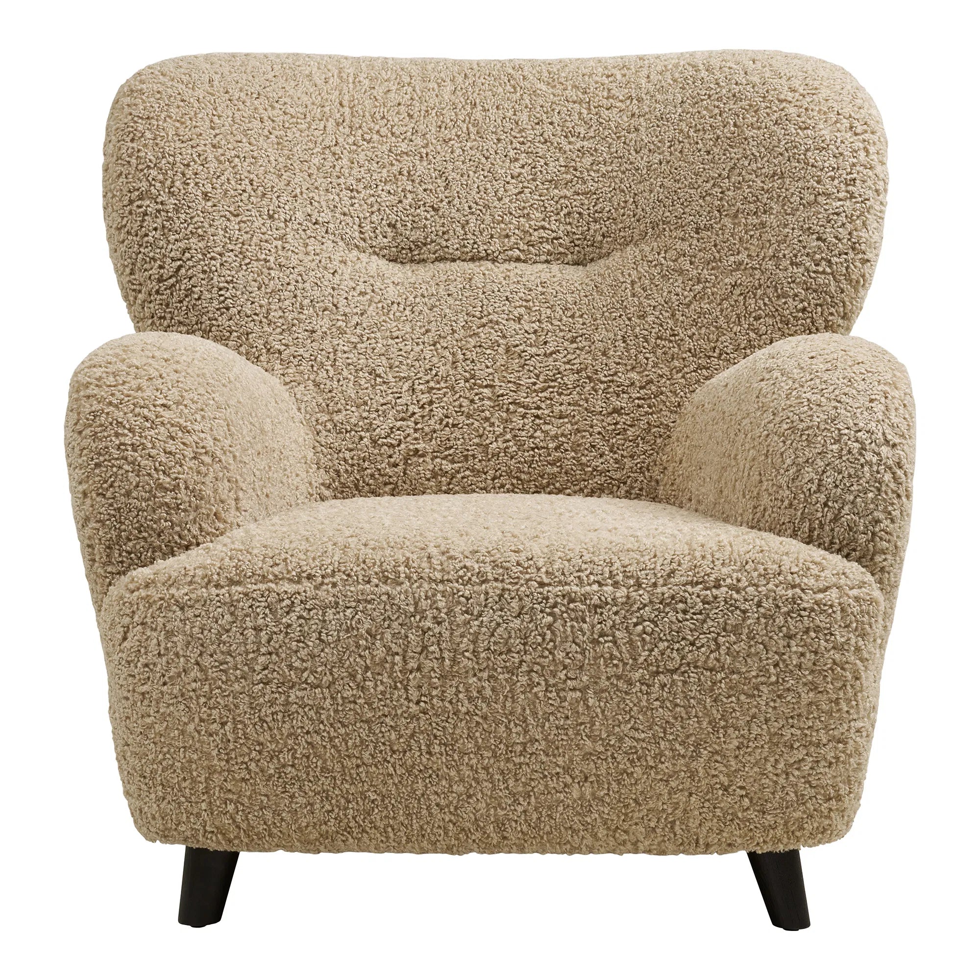 Designer bank-fauteuil Hudson in Beige Bouclé