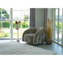 Designer Sofa-fauteuil Korfu met draaifunctie in Zand Bouclé