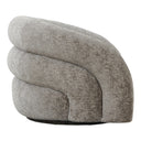 Designer Sofa-fauteuil Korfu met draaifunctie in Zand Bouclé