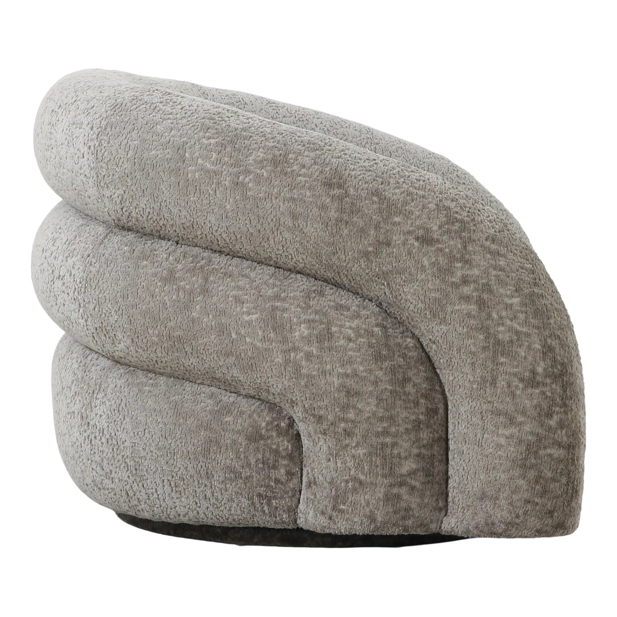 Designer Sofa-fauteuil Korfu met draaifunctie in Zand Bouclé