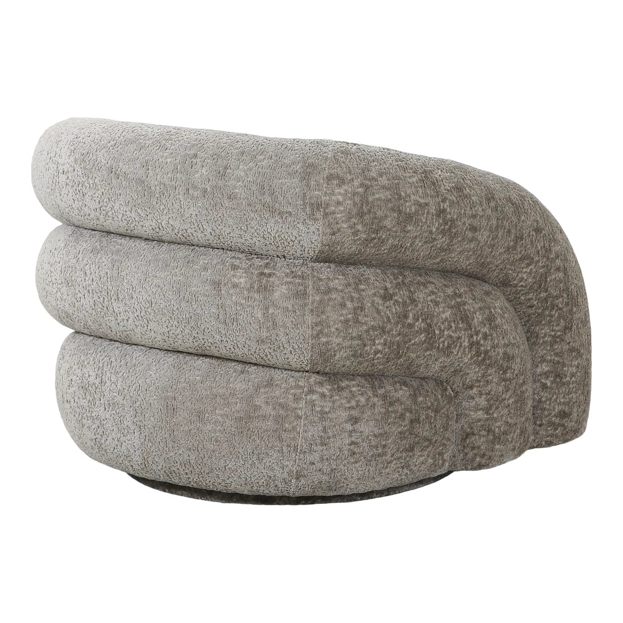 Designer Sofa-fauteuil Korfu met draaifunctie in Zand Bouclé
