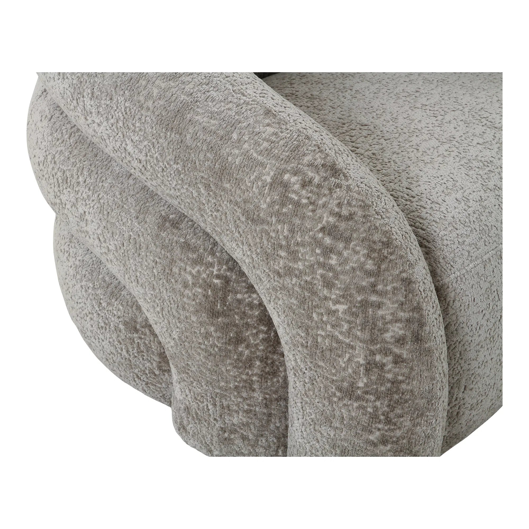 Designer Sofa-fauteuil Korfu met draaifunctie in Zand Bouclé