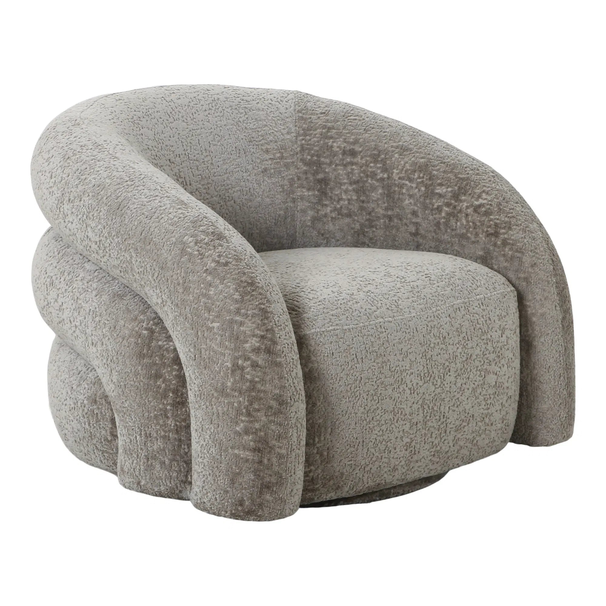 Designer Sofa-fauteuil Korfu met draaifunctie in Zand Bouclé