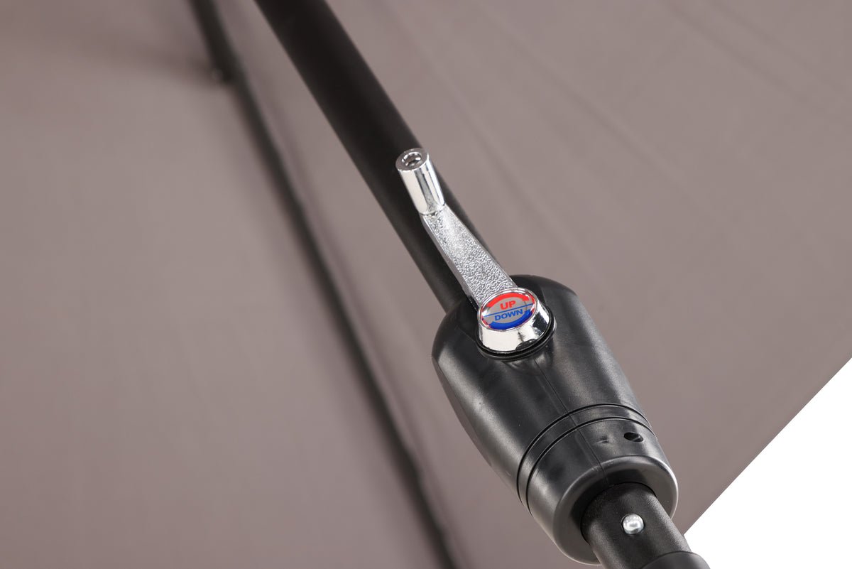 Parasol Imperia – Ø300 cm van grijs polyester