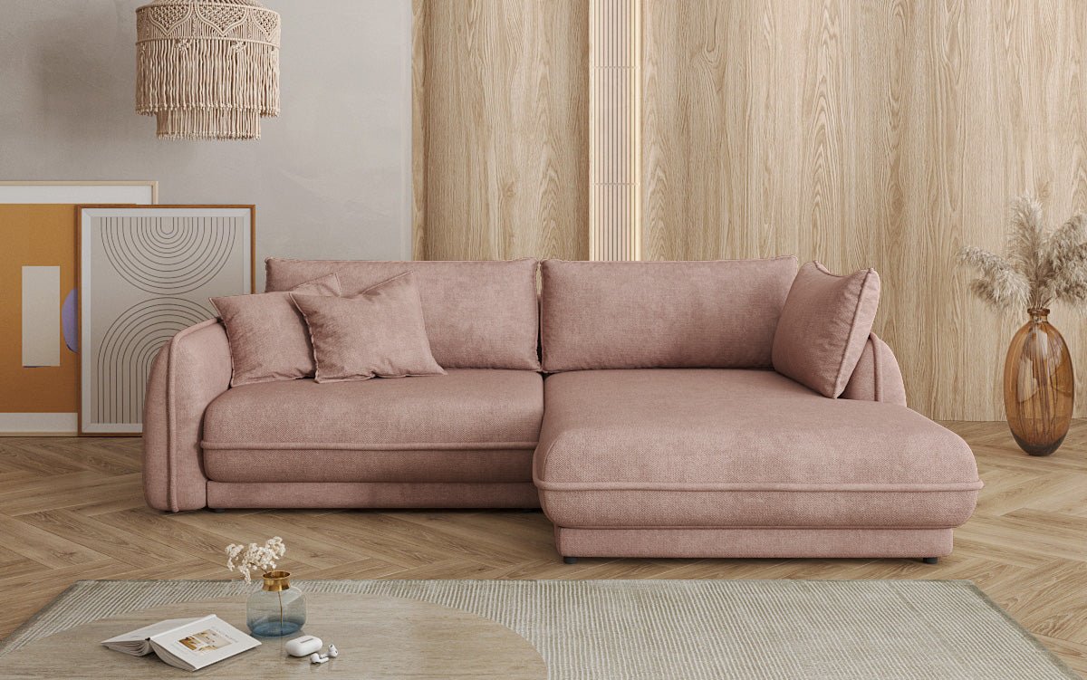 Designer Sofa Mojave II Stof met slaapfunctie en opbergruimte