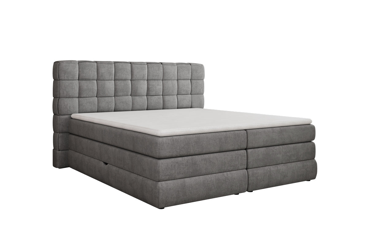 Boxspringbed Trama met opbergruimte in Fluweel