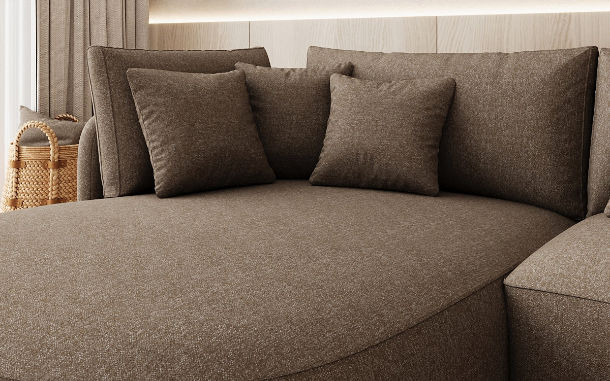Designer hoekbank Ando Mini in structuurstof