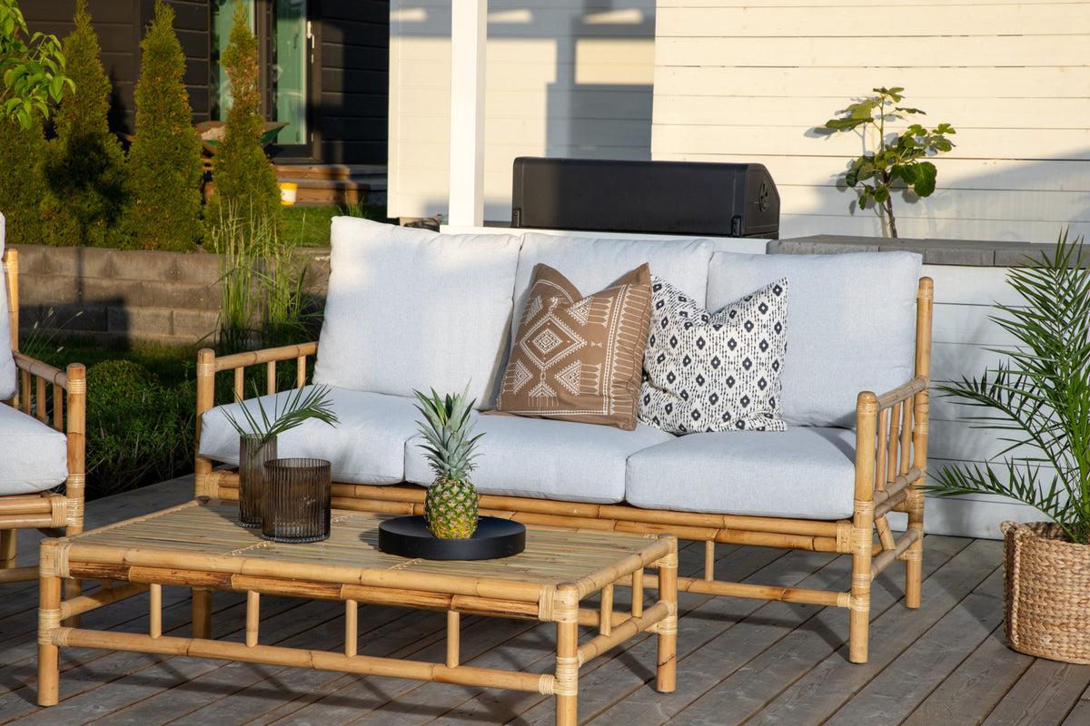 Tuin salontafel Cyprus - Van rattan en bamboe in natuurlijke look