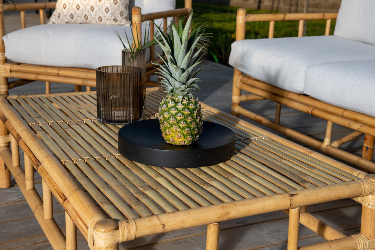 Tuin salontafel Cyprus - Van rattan en bamboe in natuurlijke look