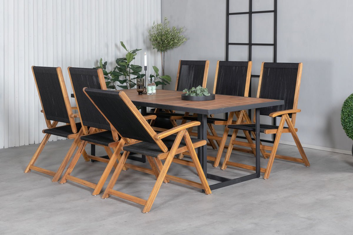 2-delige set - Tuinstoel George van Acaciahout/Polyester