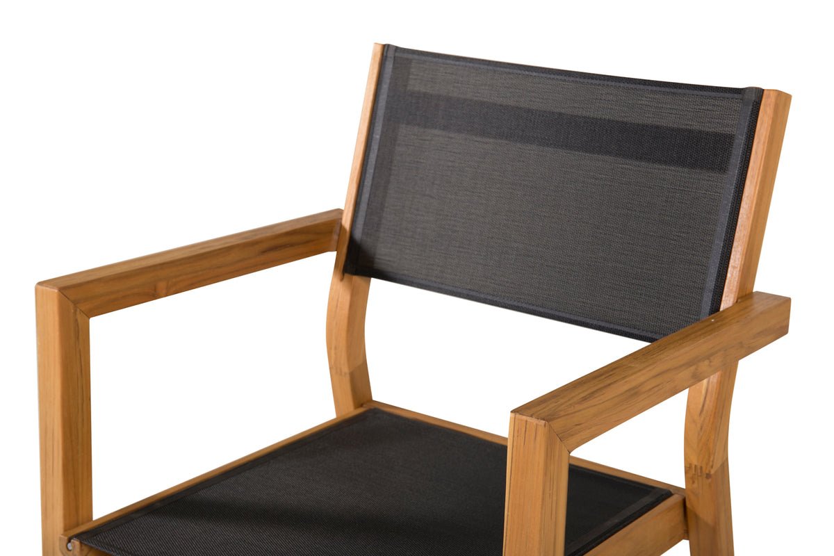 2-delige set - Tuinstoel Florenz van Textilene/Acacia