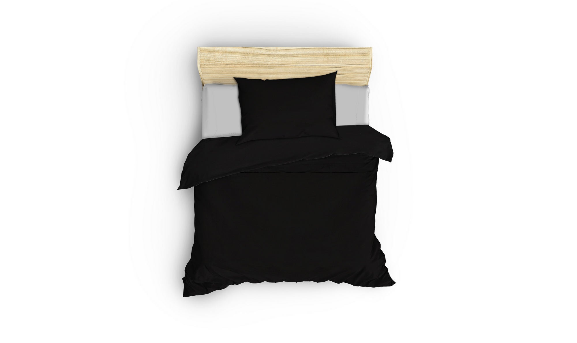 Premium Satijnen Beddengoedset Zwart