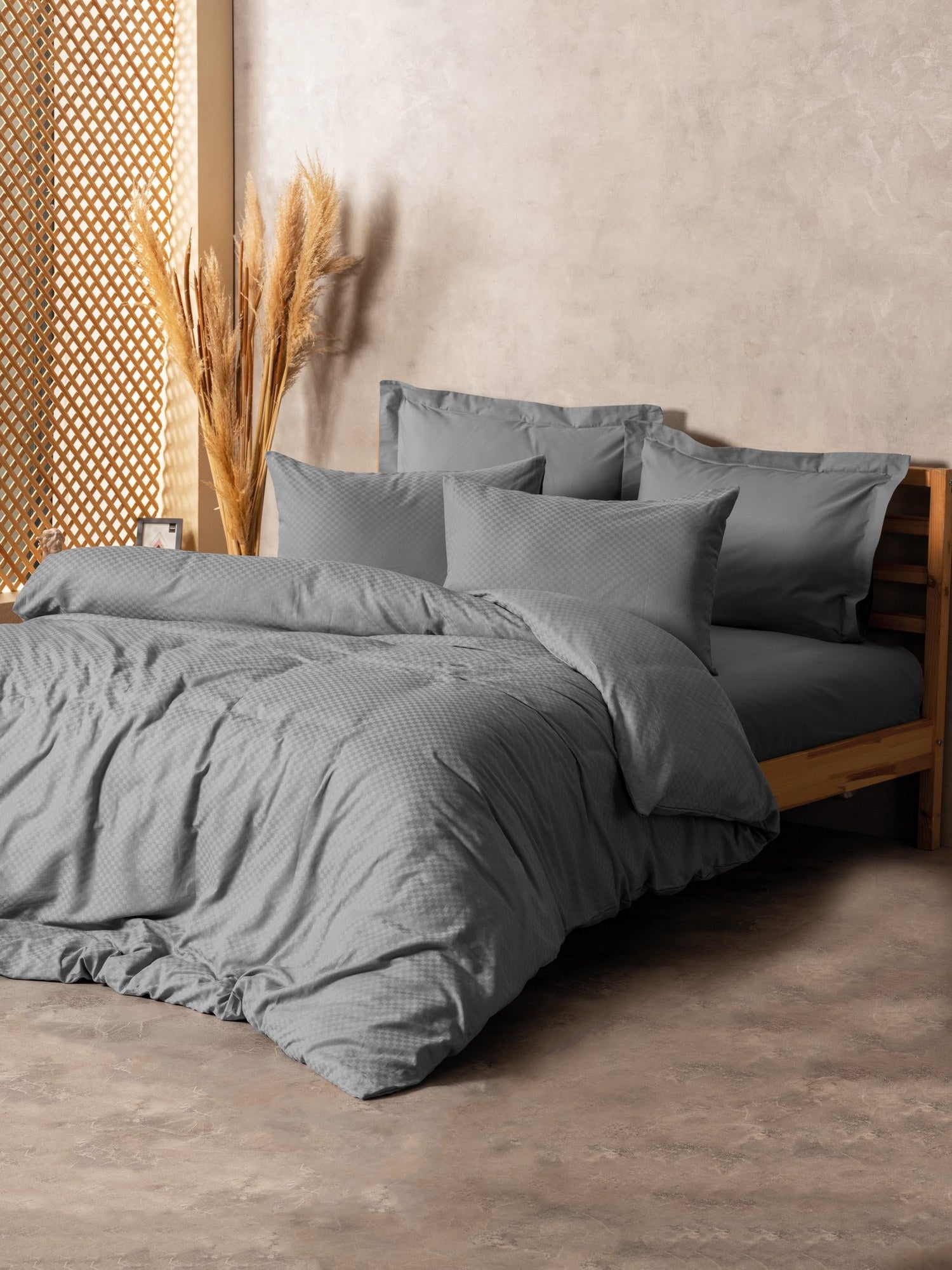 Beddengoedset Grijs – 100% katoen Ranforce