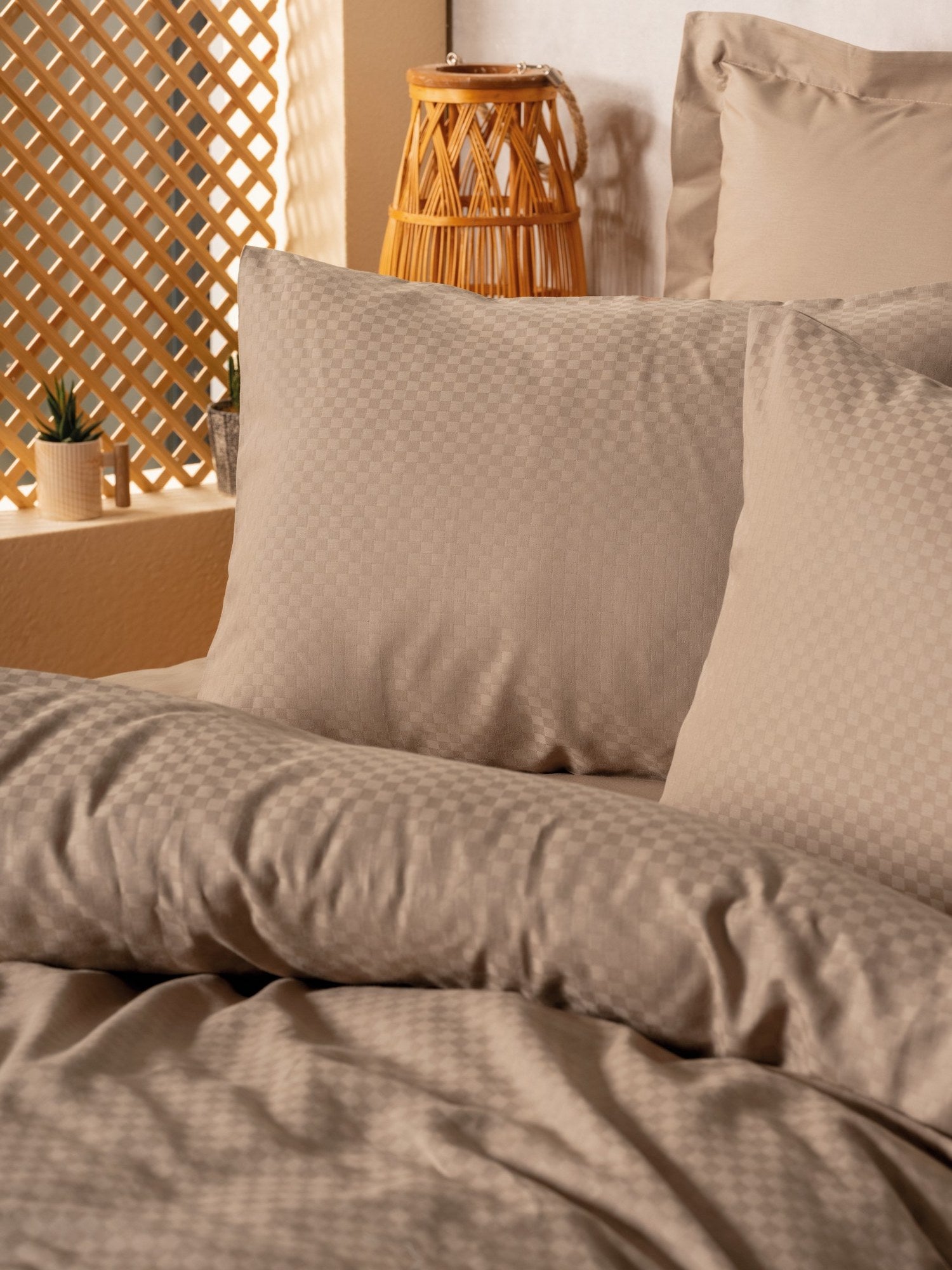 Beddengoedset Taupe – 100% katoen Ranforce