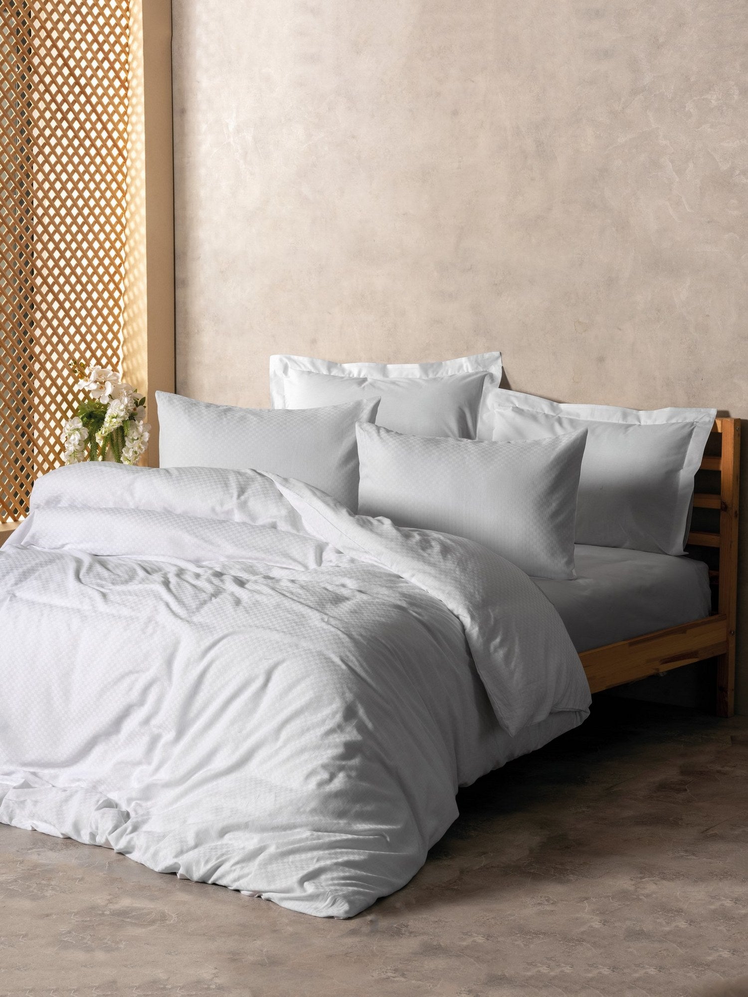 Beddengoedset Wit – 100% katoen Ranforce