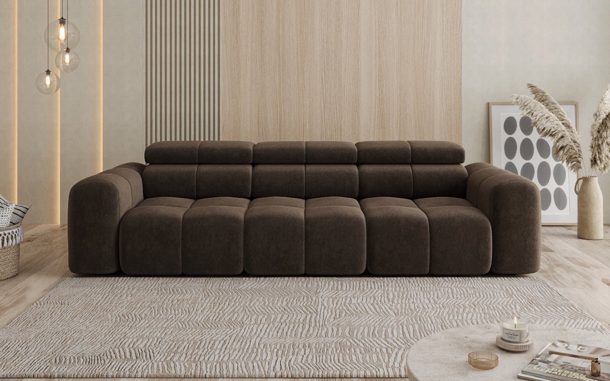 Designersofa 3-zits Mia in Chenille